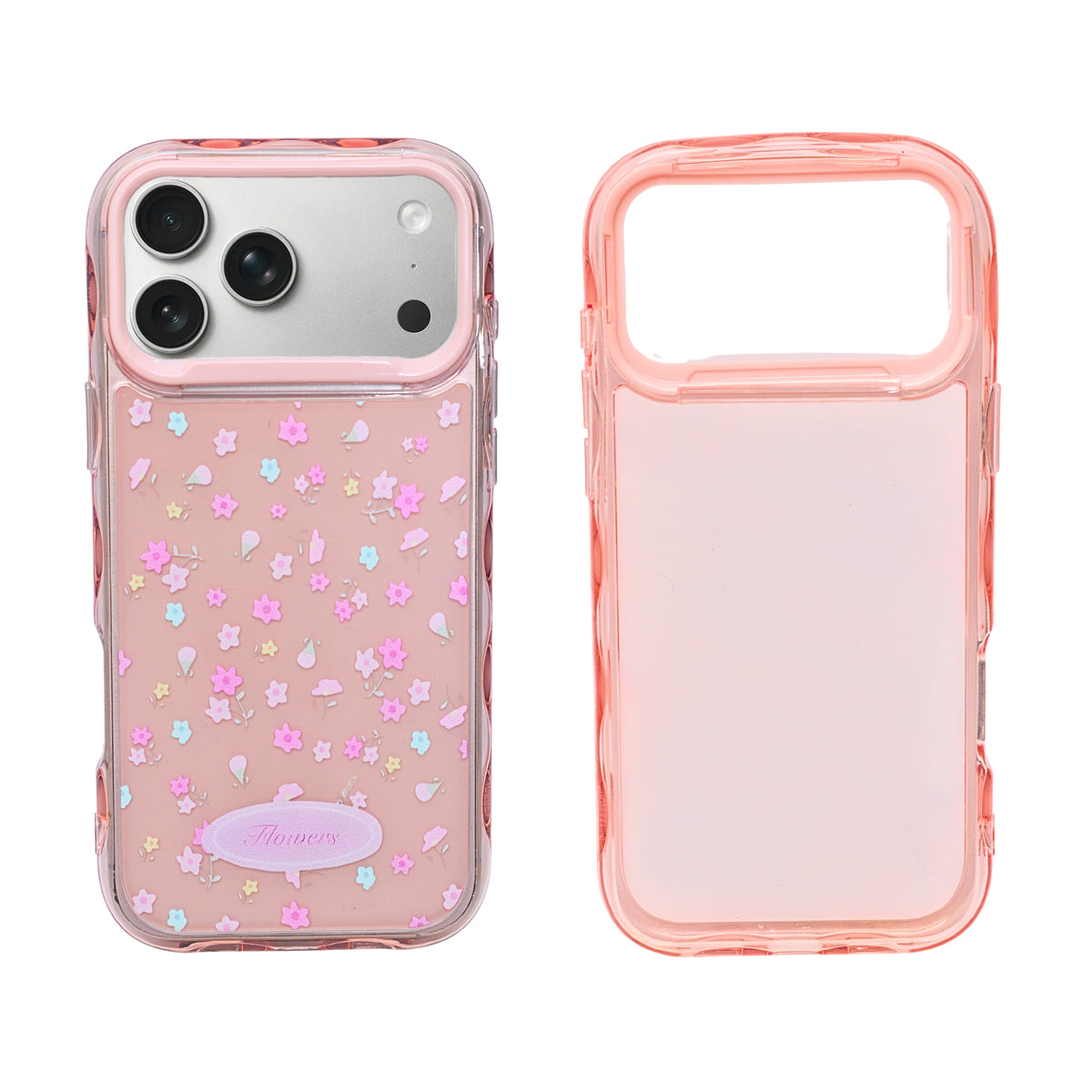 Cute Transparent Wavy Edge Phone Case for iPhone 17 Pro