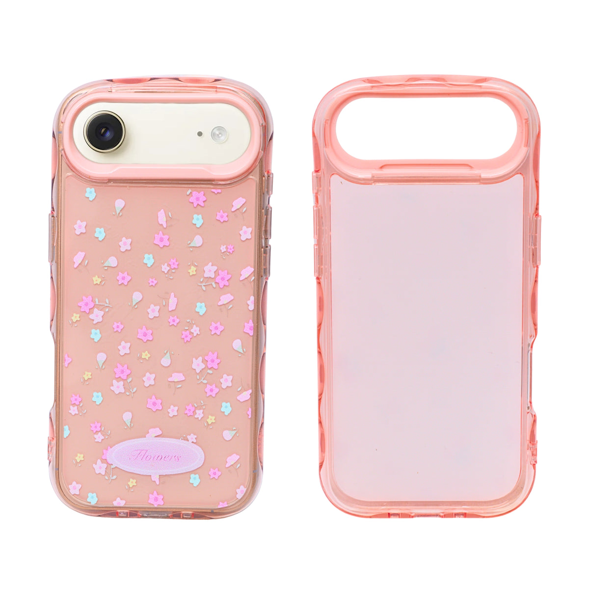 Cute Transparent Wavy Edge Phone Case for iPhone 17 Air