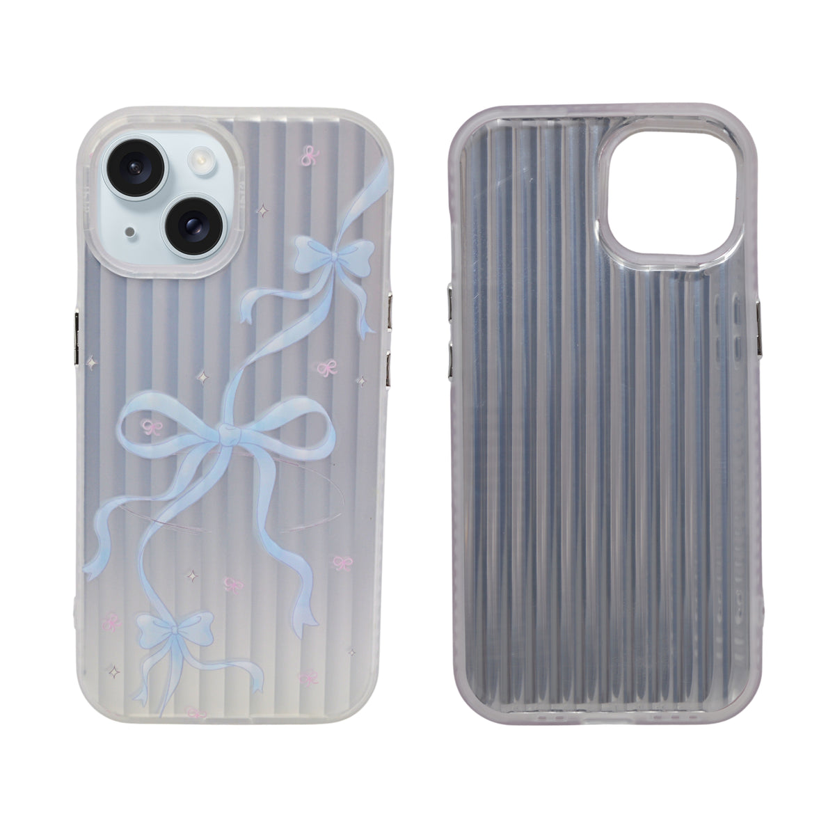 Aesthetic Bow & Floral Phone Case for iPhone 15