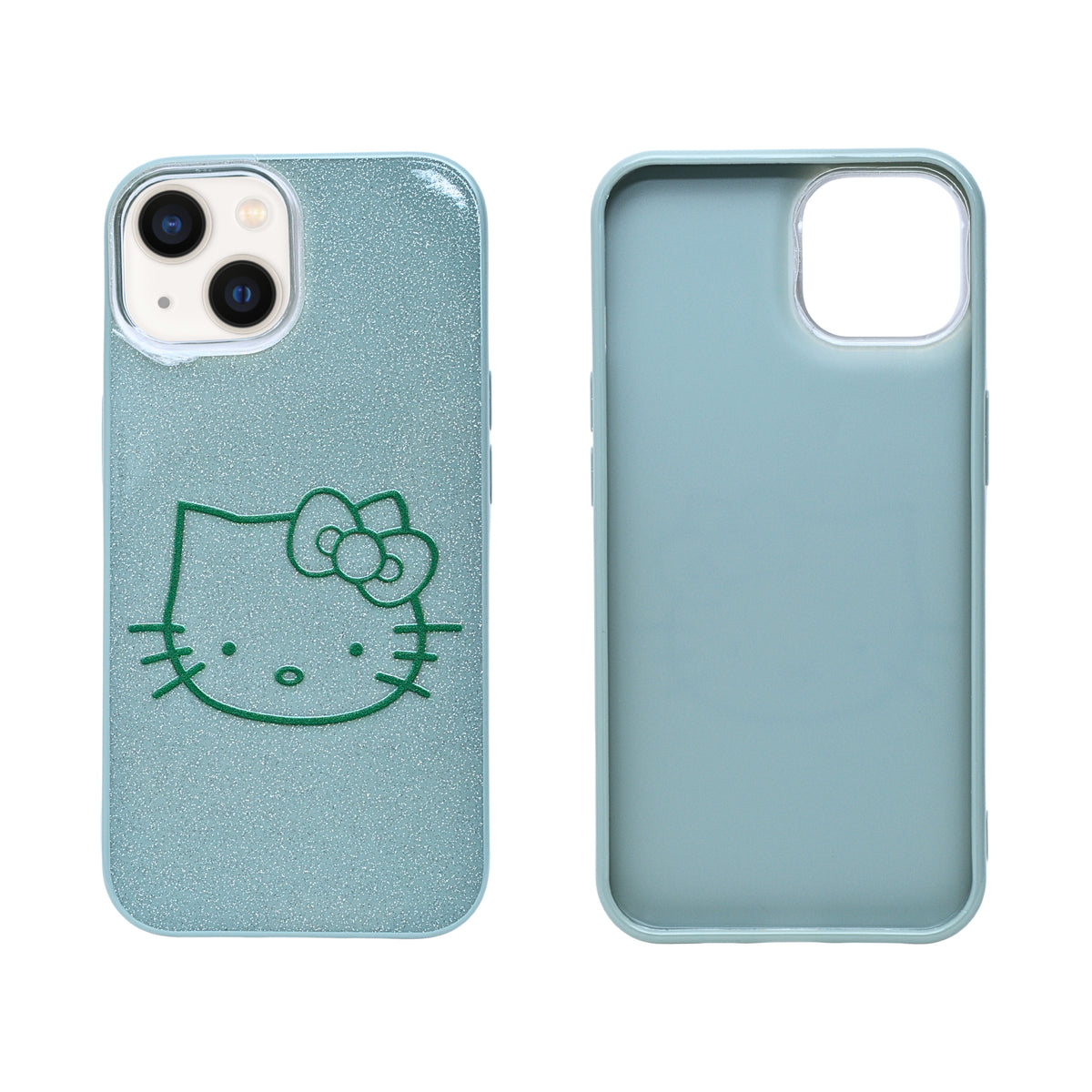 Glitter Sparkle Kitty Phone Case for iPhone 14 Plus / 15 Plus
