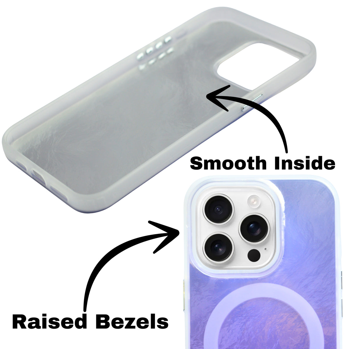 Iridescent MagSafe Compatible Gradient Phone Case For iPhone 15 Pro Max