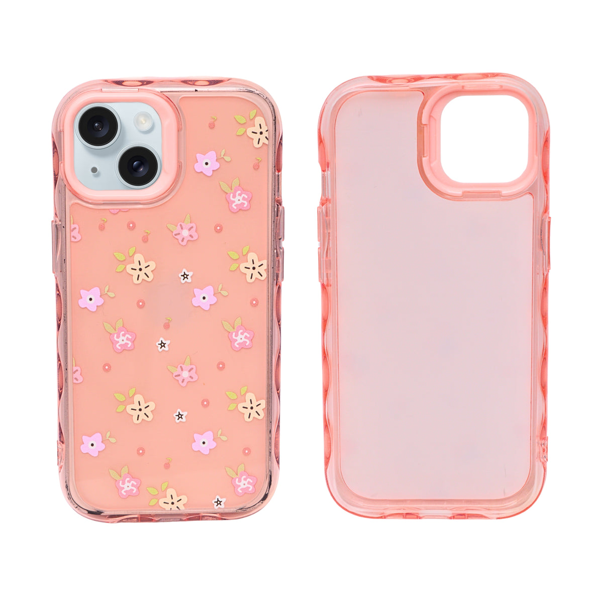 Cute Transparent Wavy Edge Phone Case for iPhone 13/ 14