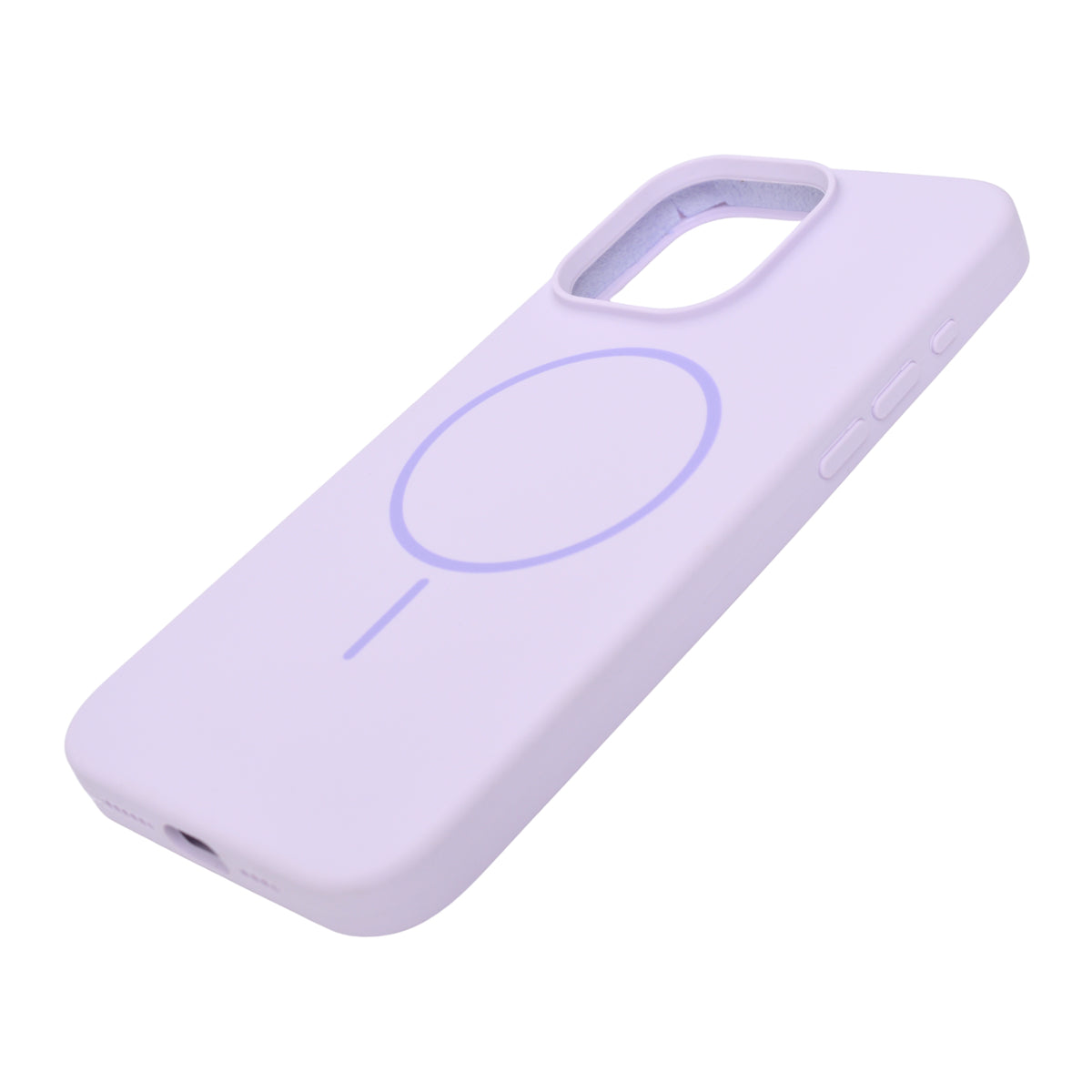 Soft Silicone with MagSafe Ring Phone Case for iPhone 15 Pro