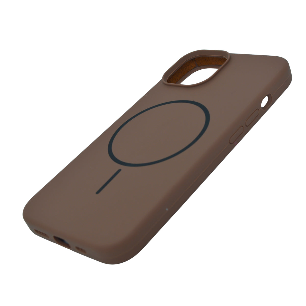 Soft Silicone with MagSafe Ring Phone Case for iPhone 14 Plus / 15 Plus