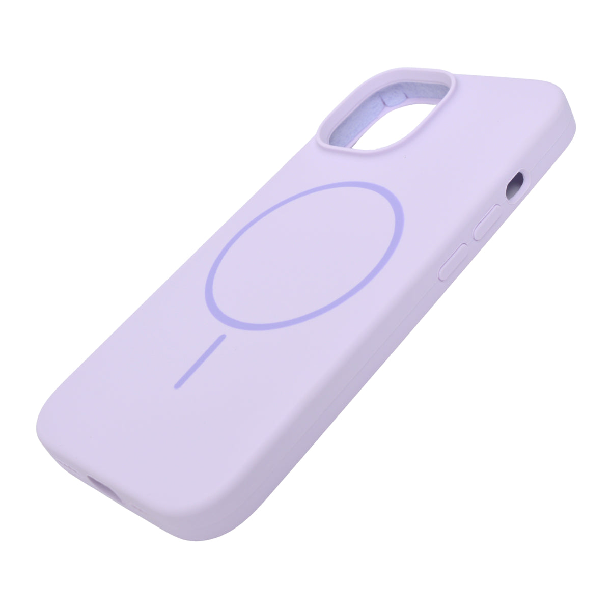 Soft Silicone with MagSafe Ring Phone Case for iPhone 15