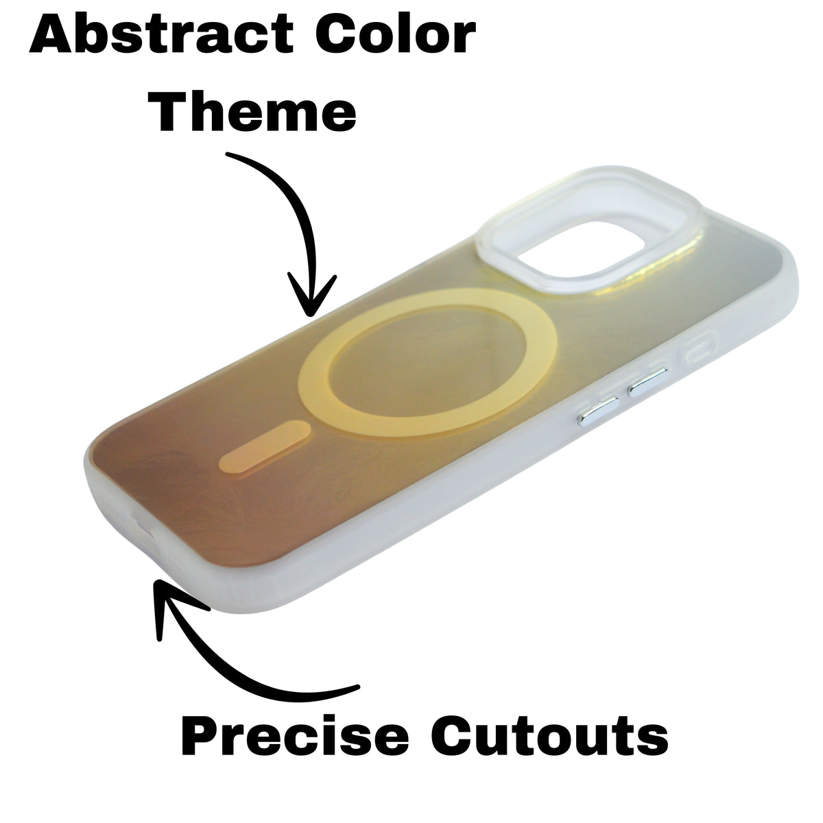 Iridescent MagSafe Compatible Gradient Phone Case For iPhone 15 Pro Max
