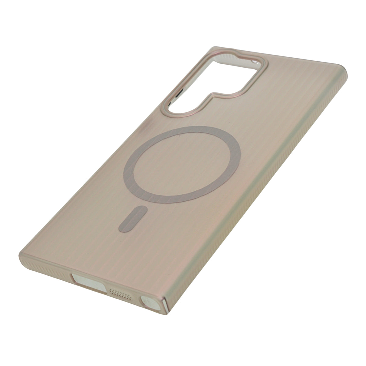 Minimalist Frosted Vertical Stripe MagSafe Case for Samsung S23 Ultra
