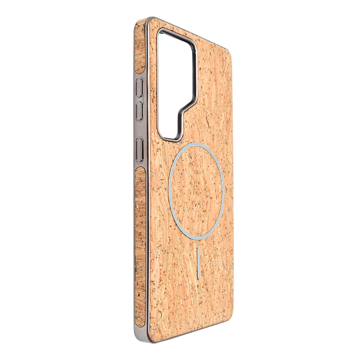 Cork Texture Printed MagSafe Compatible Phone Case for Samsung Galaxy S25 Ultra