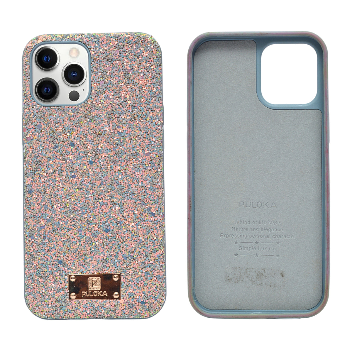 Elegant Glitter Glow Protective Phone Case for 12 Pro Max