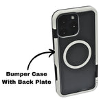 Dual Color Edge Matte Transparent MagSafe Phone Case for iPhone 16 Pro