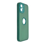 Matte Finish with Logo Cutout Phone Case for iPhone 12 / 12 Pro
