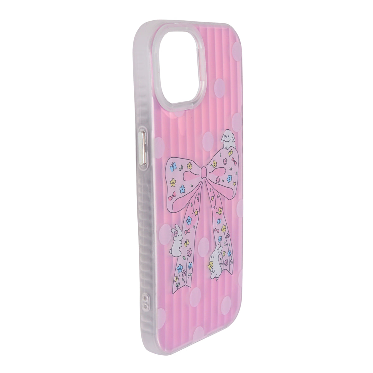 Aesthetic Bow & Floral Phone Case for iPhone 15
