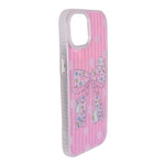 Aesthetic Bow & Floral Phone Case for iPhone 15