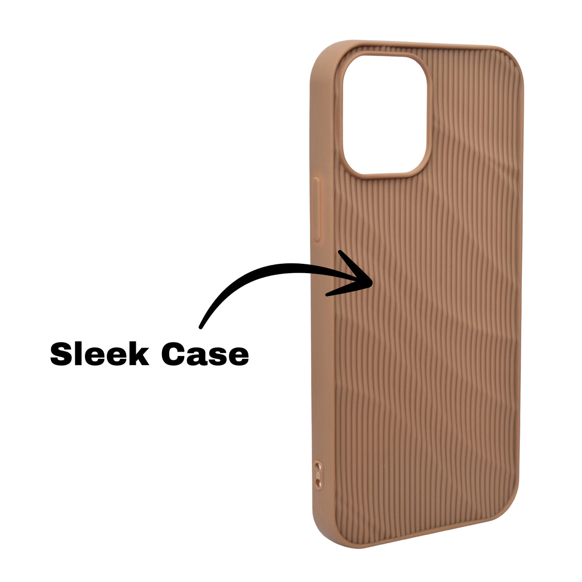 Soft Silicone Wave Texture Phone Case For iPhone 12 / 12 Pro