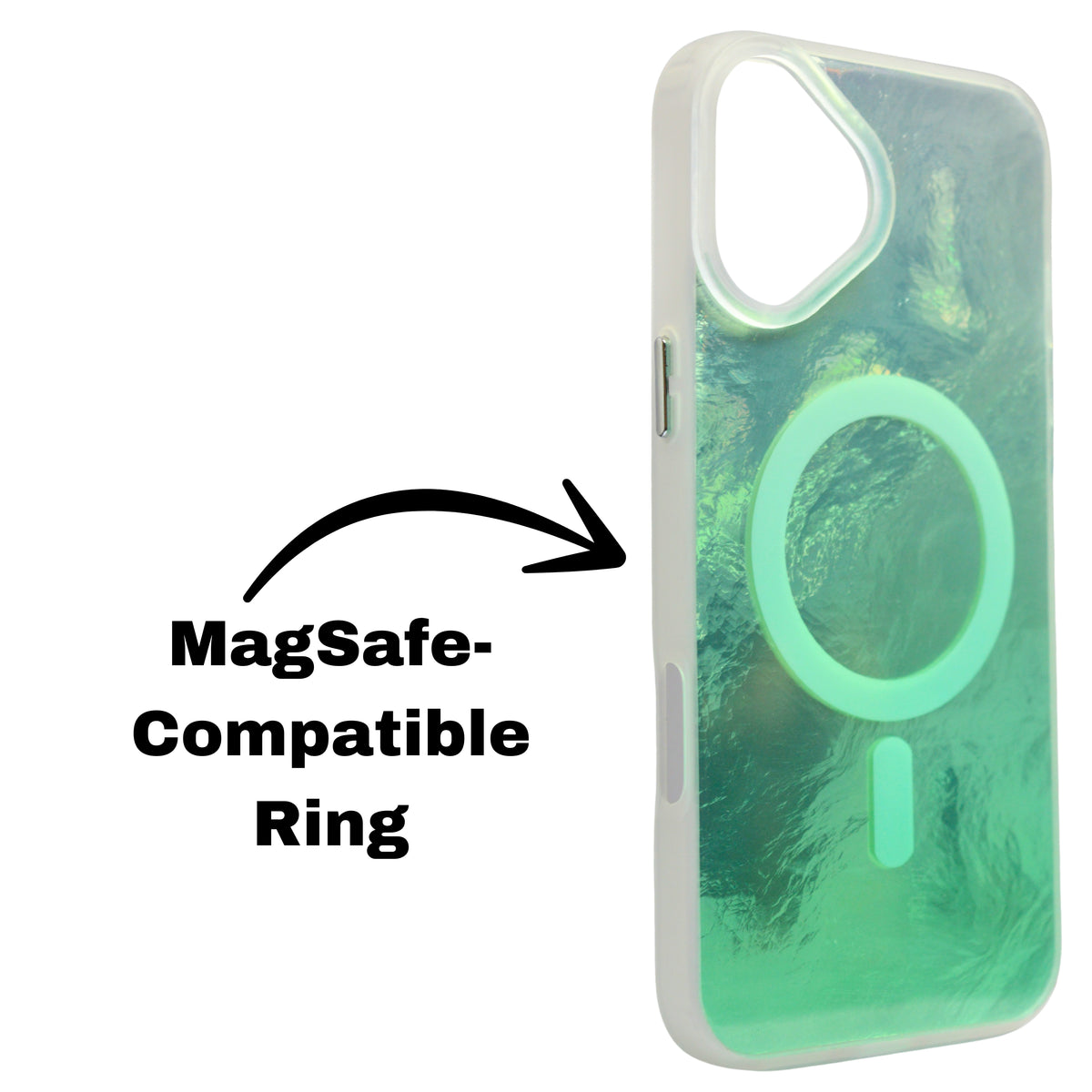 Iridescent MagSafe Compatible Gradient Phone Case For iPhone 16 Plus