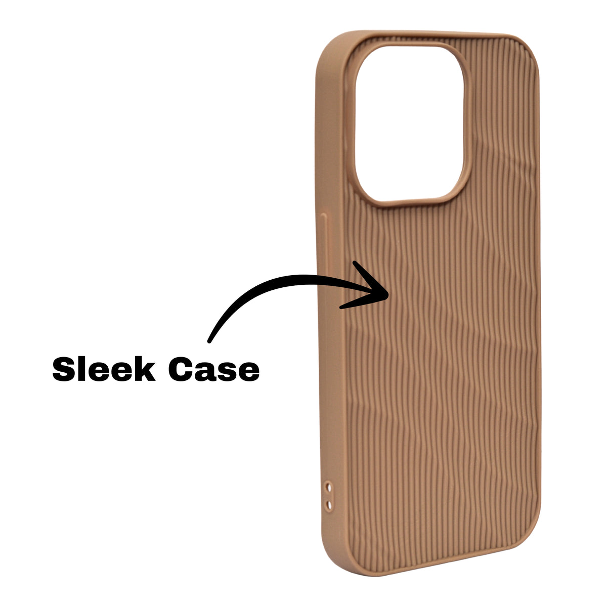 Soft Silicone Wave Texture Phone Case For iPhone 15 Pro
