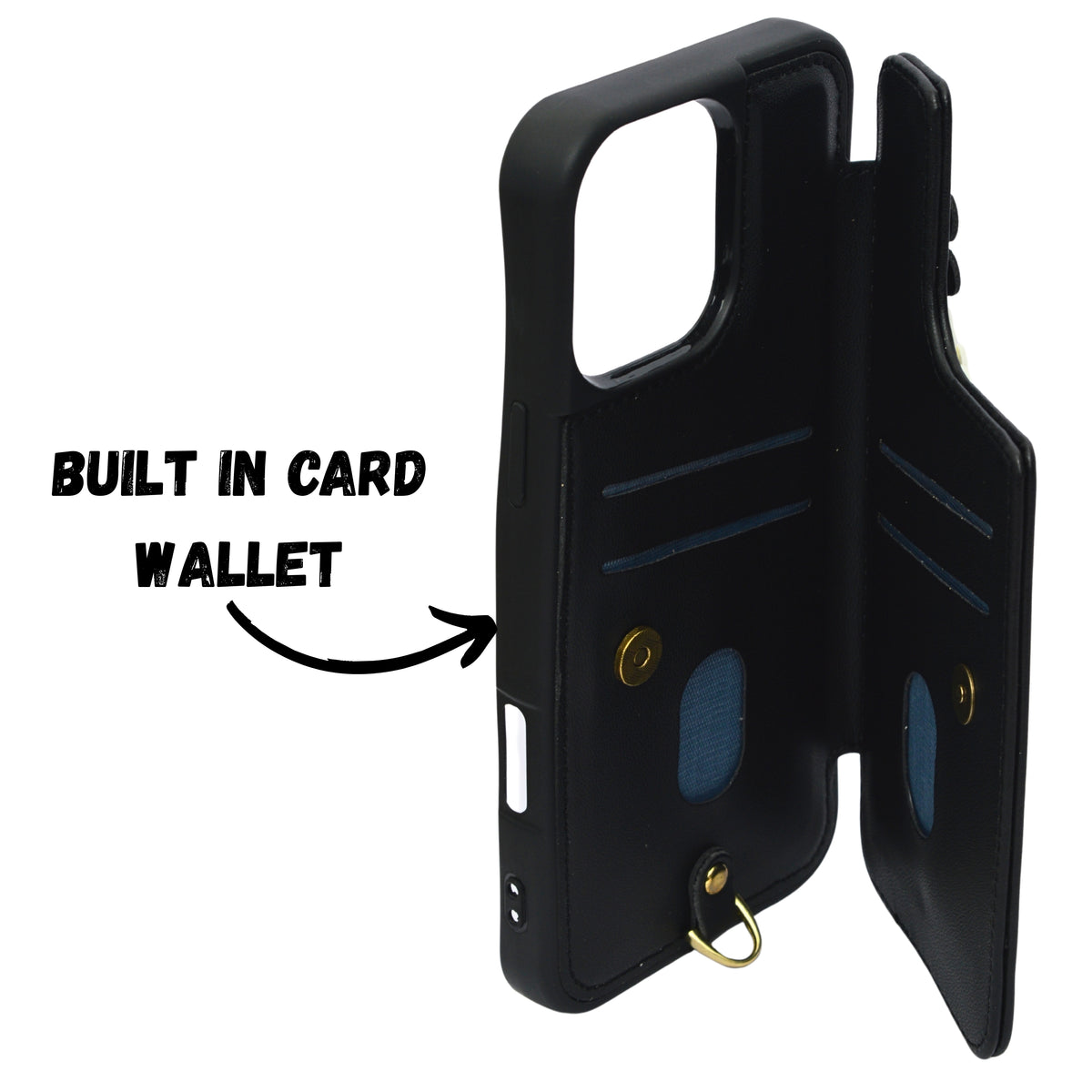 3D Flower Wallet Flip with Card Holder & Detachable Sling Phone Case for iPhone 16 Pro Max
