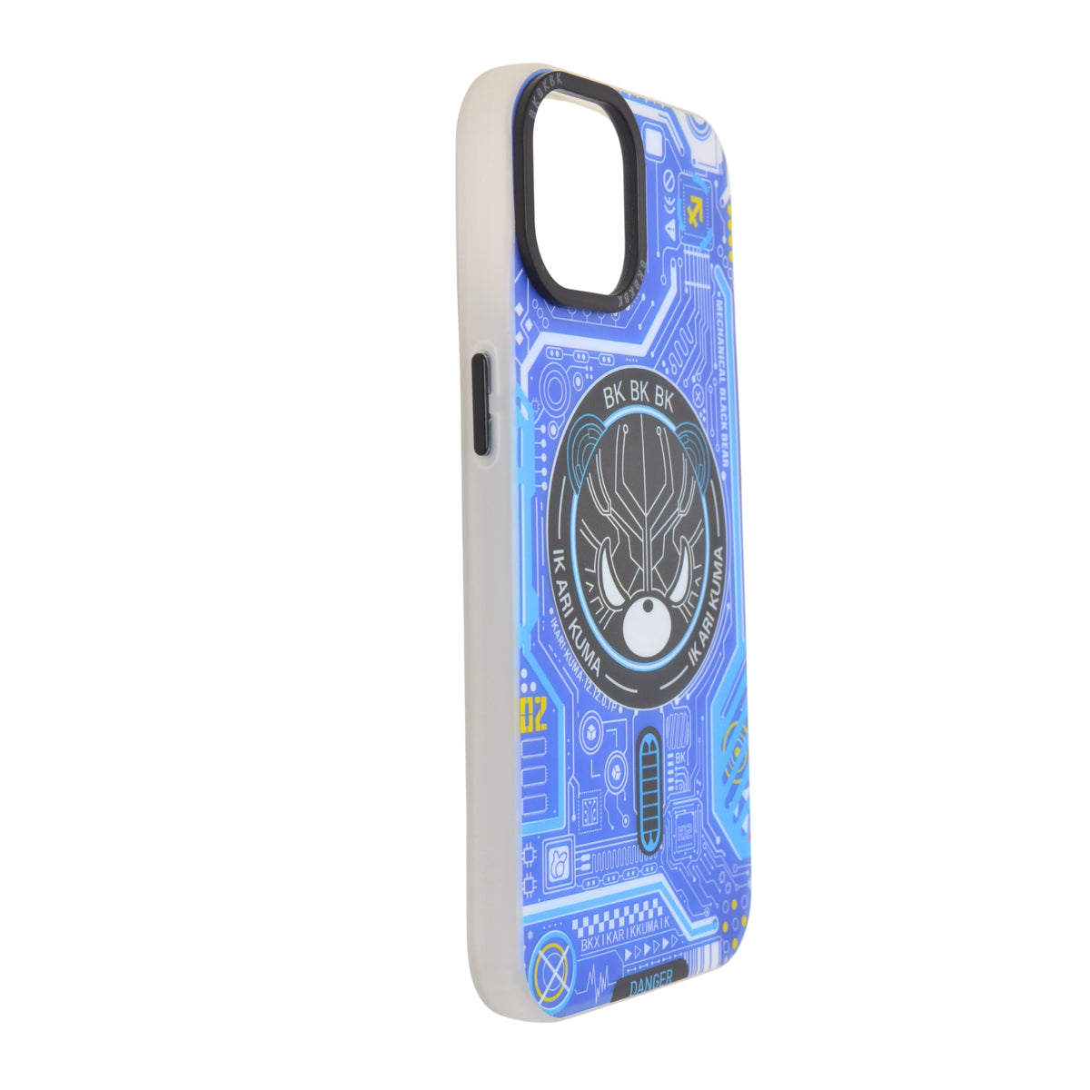 IKARIKUMA Angry Bear Cartoon Protective Phone Case For iPhone 14 Plus / 15 Plus