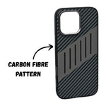 Carbon Fiber Leather Texture Kevlar Anti-Fall Protective Case for iPhone 16 Pro Max