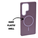 Magsafe Compatible Hard Plastic Phone Case for Samsung S25 Ultra