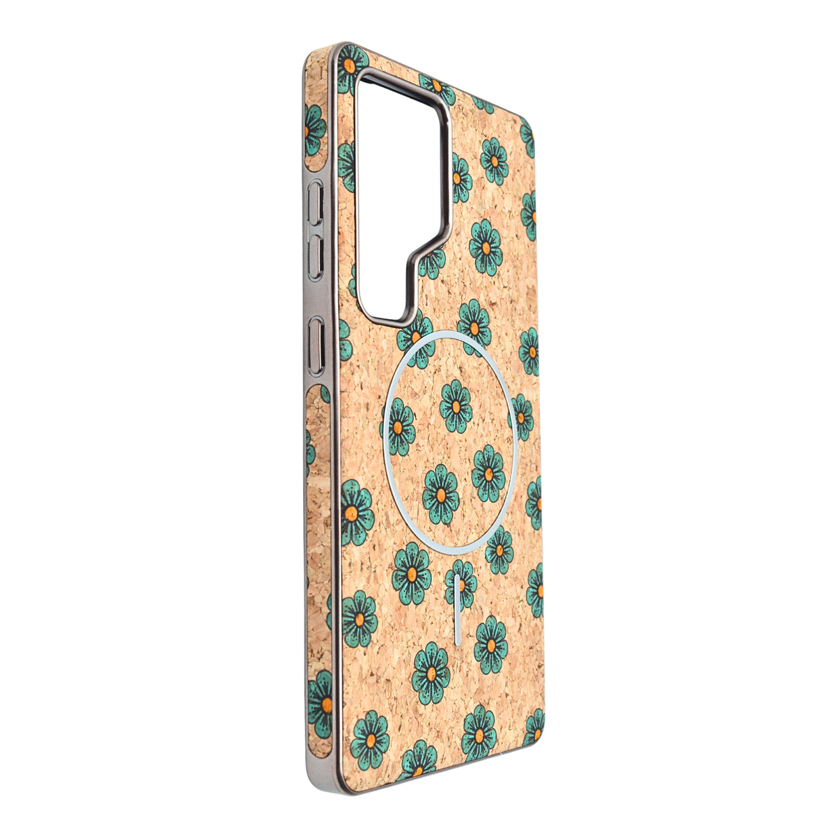 Cork Texture Printed MagSafe Compatible Phone Case for Samsung Galaxy S25 Ultra