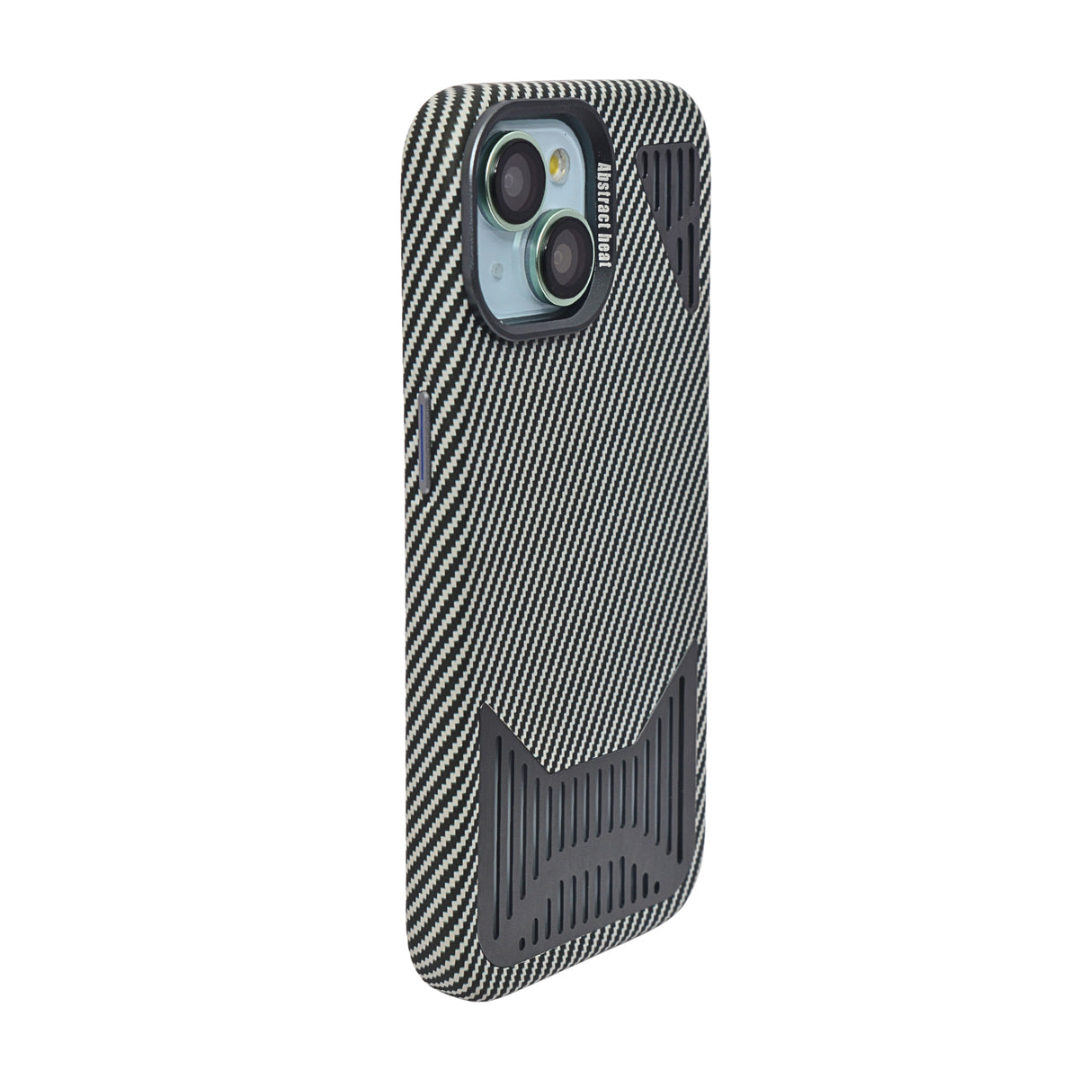 Premium Heat Dissipation with Modern Textured Finish Phone Case for iPhone 15