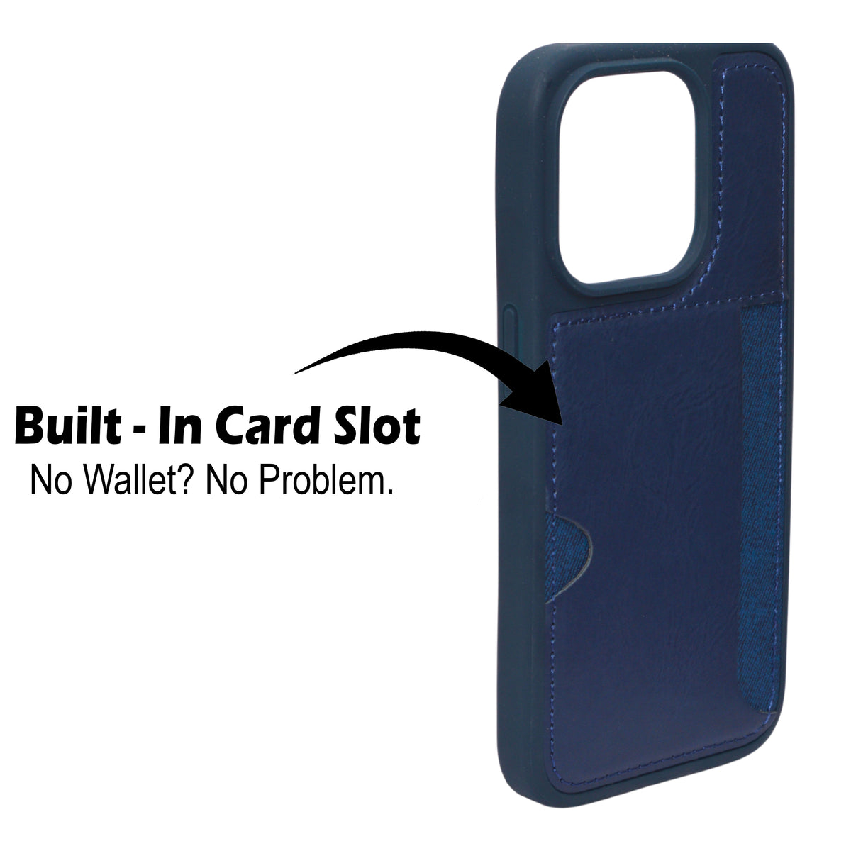 Slim Leather Wallet With Card Holder Case For iPhone 15 Pro Max
