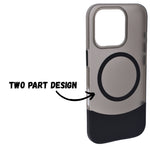 Premium Dual Tone Detachable 2-in-1 Magsafe Compatible Phone Case for iPhone 16 Pro