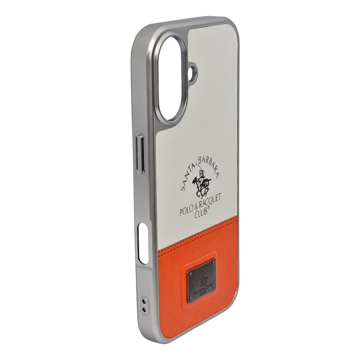 Santa Barbara Polo Club Dual Tone Leather Finish Phone Case for iPhone 17