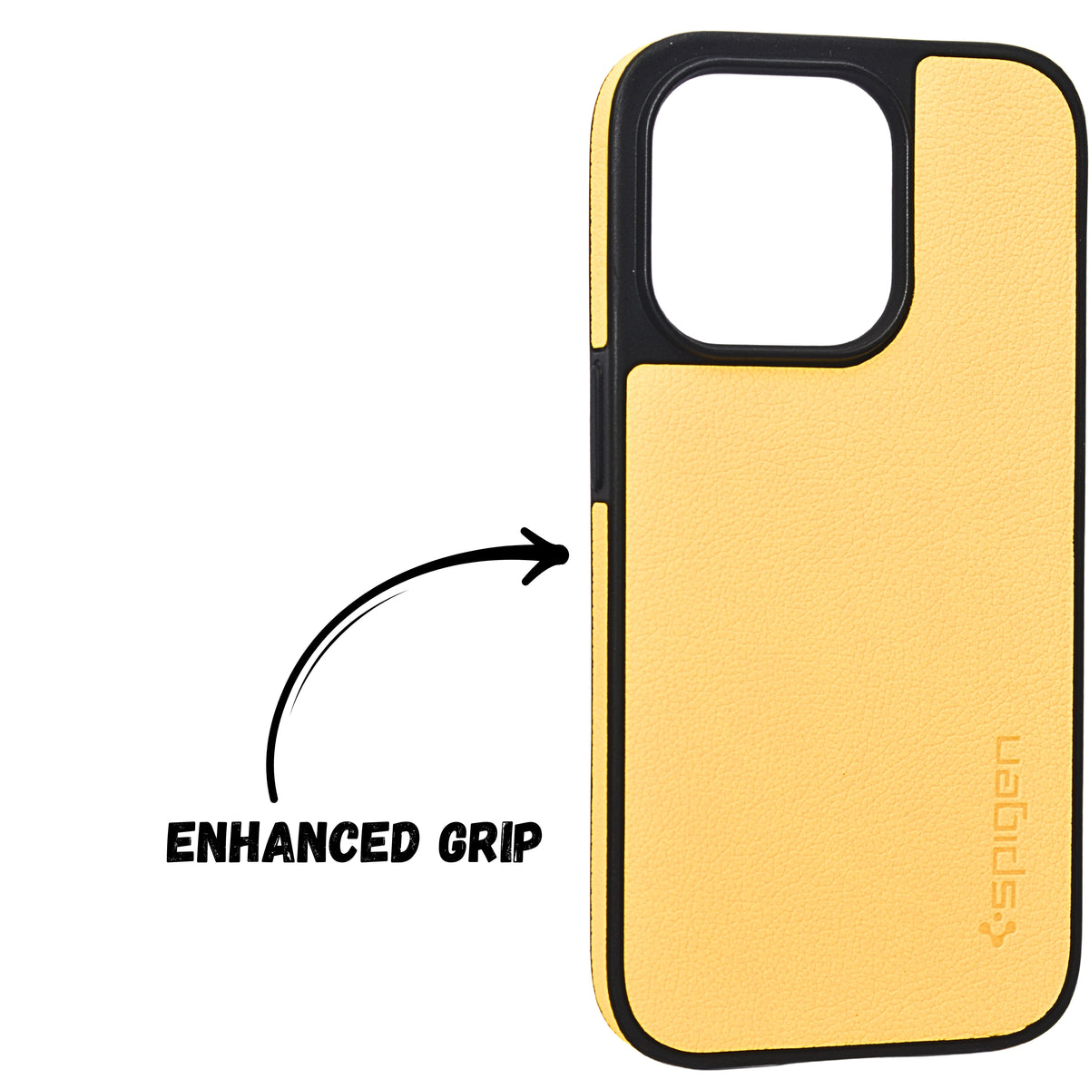 Spigen Leather Textured Protective Phone Case For iPhone 14 Pro Max