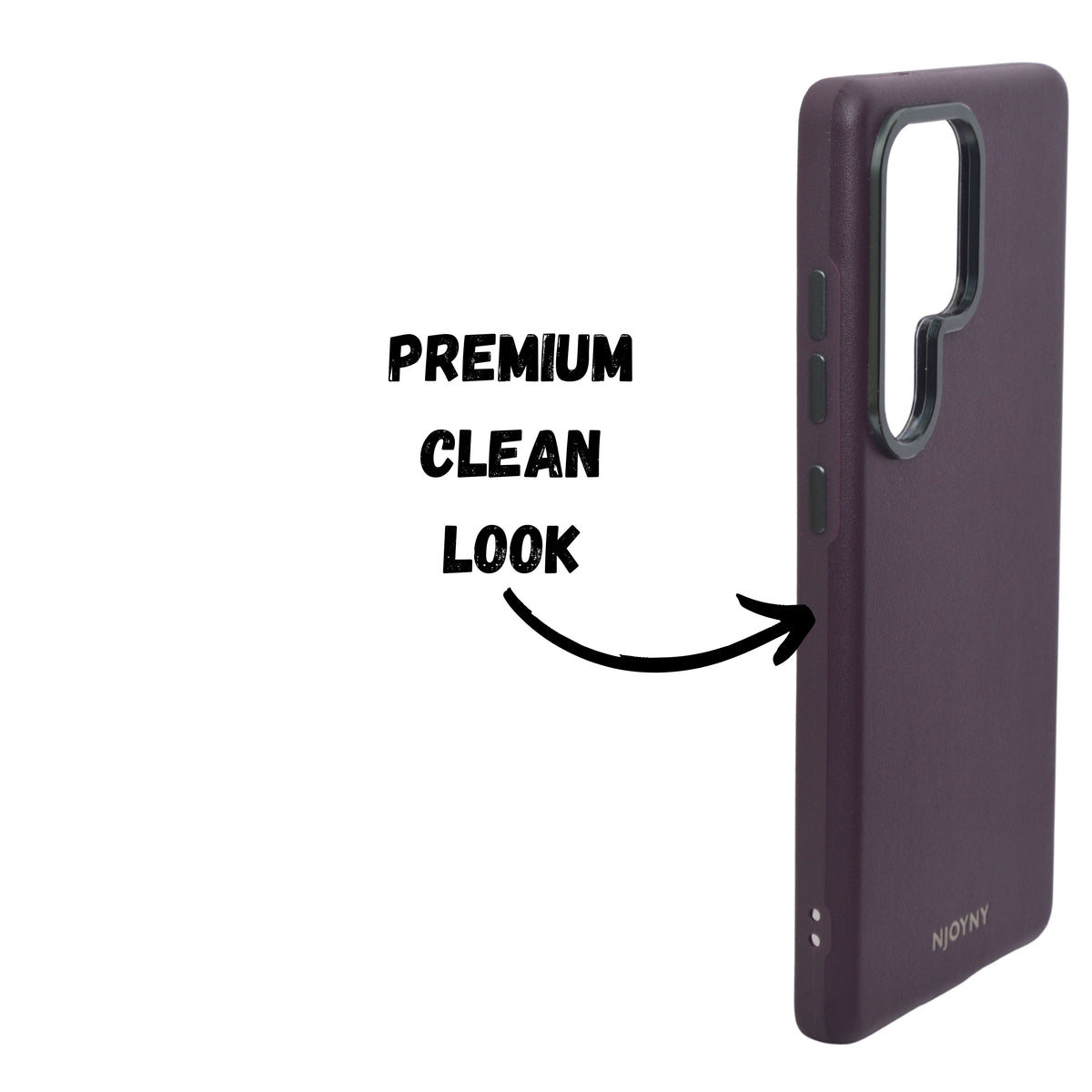 Leather Texture with Metallic Camera Frame Phone Case for Samsung S25 Ultra