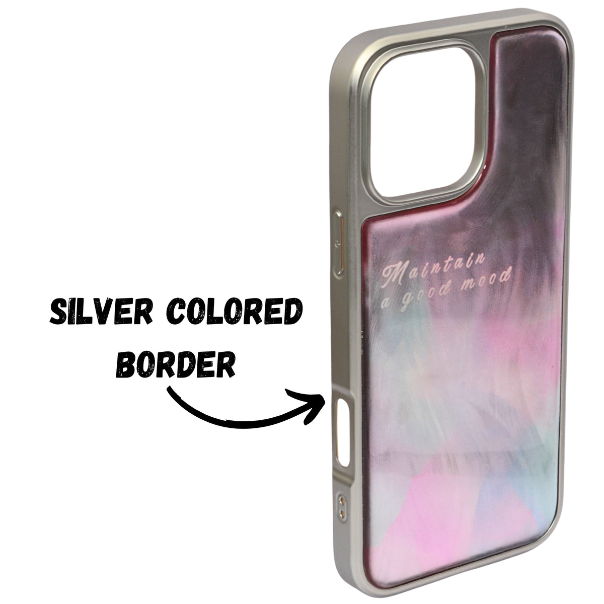 Blossom Blush Marble Mystic Mood Phone Case for iPhone 16 Pro Max