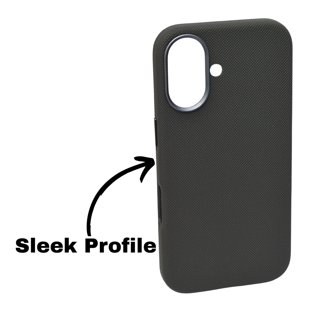 Matte Rugged Texture Anti-Slip Phone Case for iPhone 16 Plus