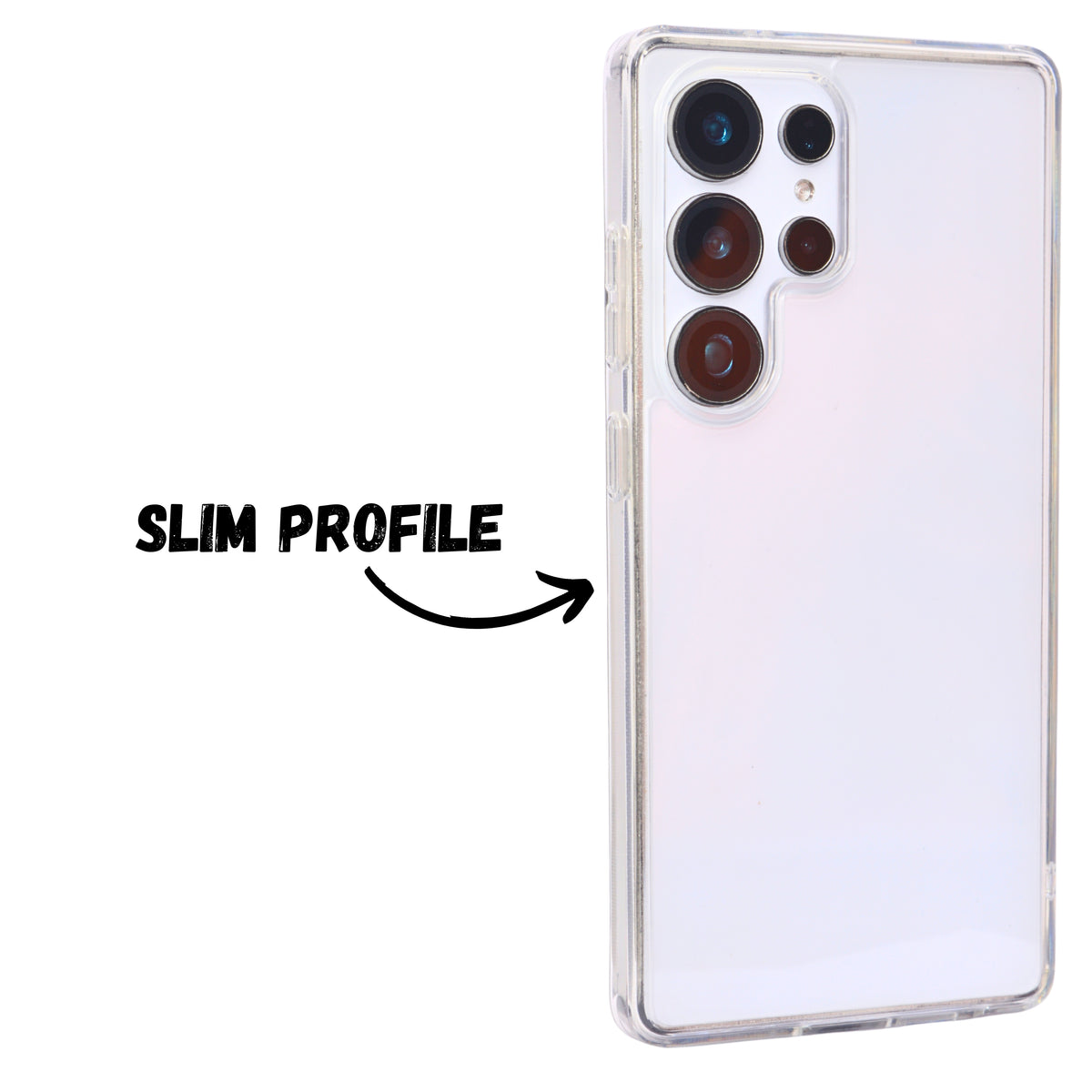 Crystal Clear Hard Shell Phone Case for Samsung S25 Ultra