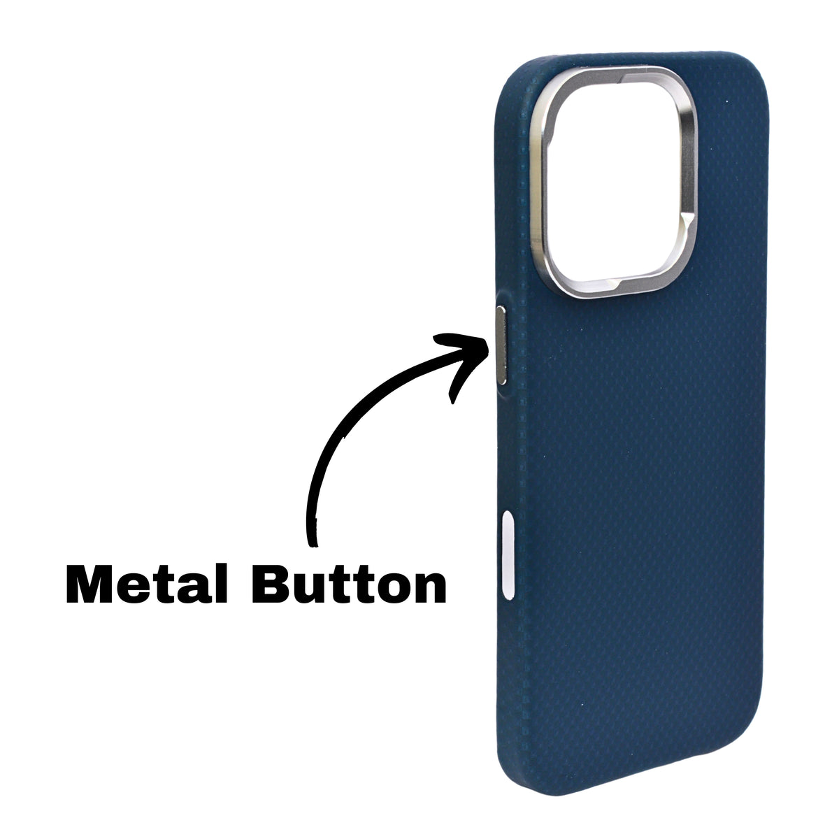 Carbon Fiber Texture MagSafe Compatible with Metal Camera Phone Case for iPhone 16 Pro Max