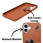 Santa Barbara Polo & Racquet Club Leather Phone Case For iPhone 16 Plus