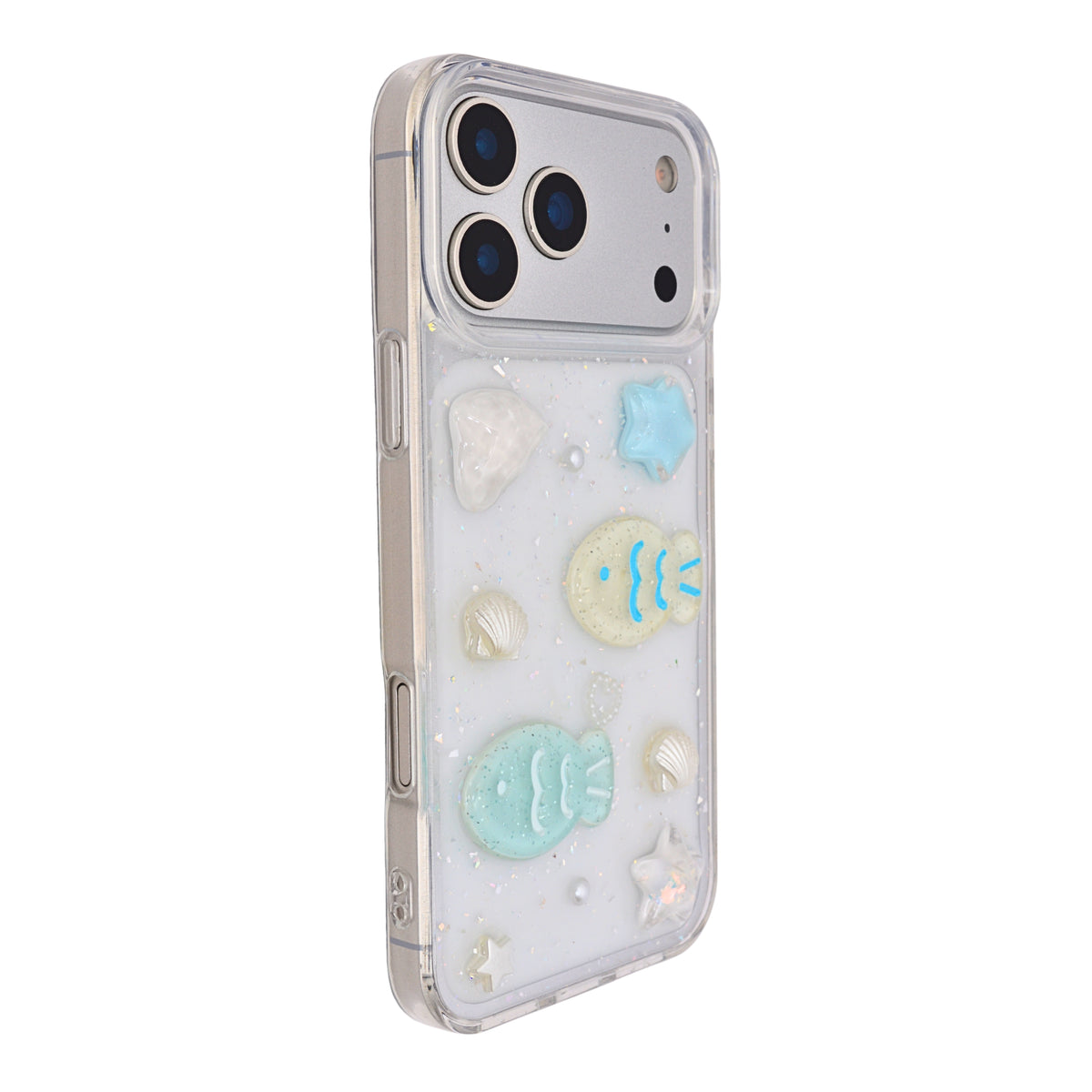 Sparkling Liquid Glitter Ocean Phone Case for iPhone 17 Pro