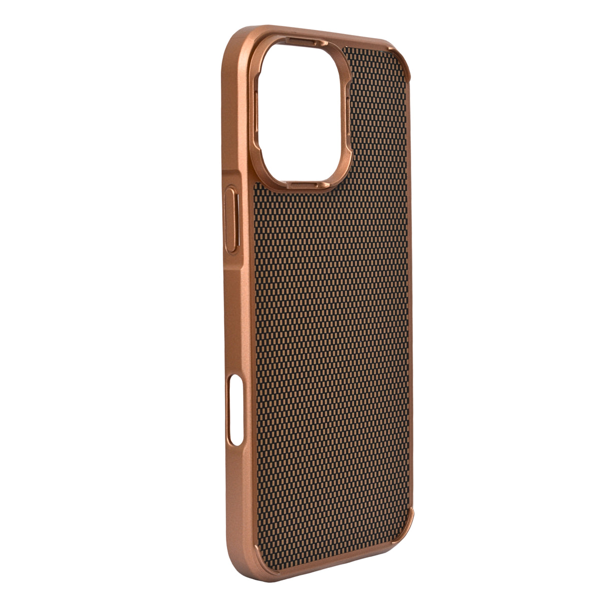 Geometric Carbon Fiber Texture Phone Case for iPhone 16 Pro
