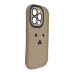 Aesthetic Teddy Bear with Plush Charm Phone Case for iPhone 14 Pro