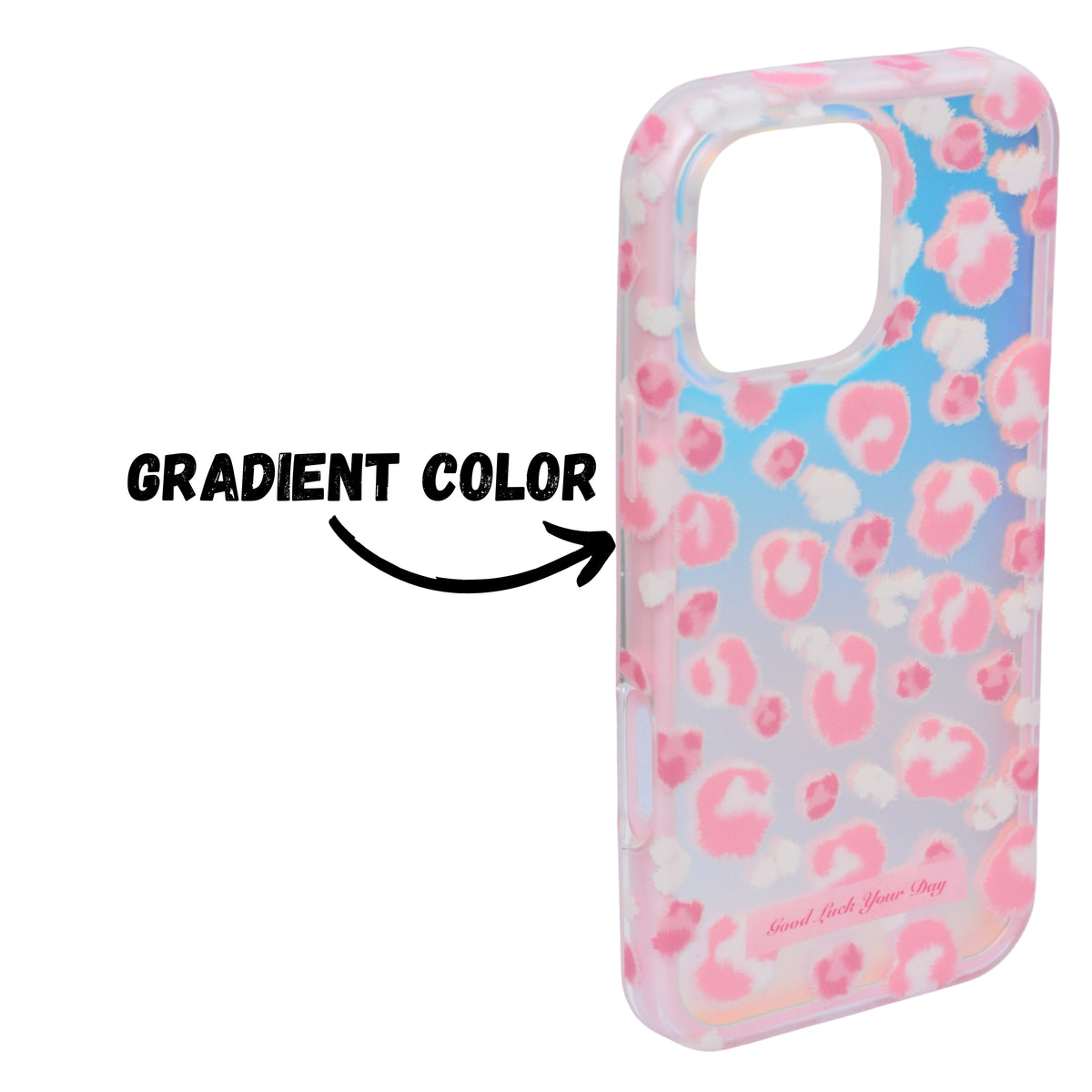 Gradient Leopard Print iPhone Case – Shockproof Stylish Cover For iPhone 16 Pro