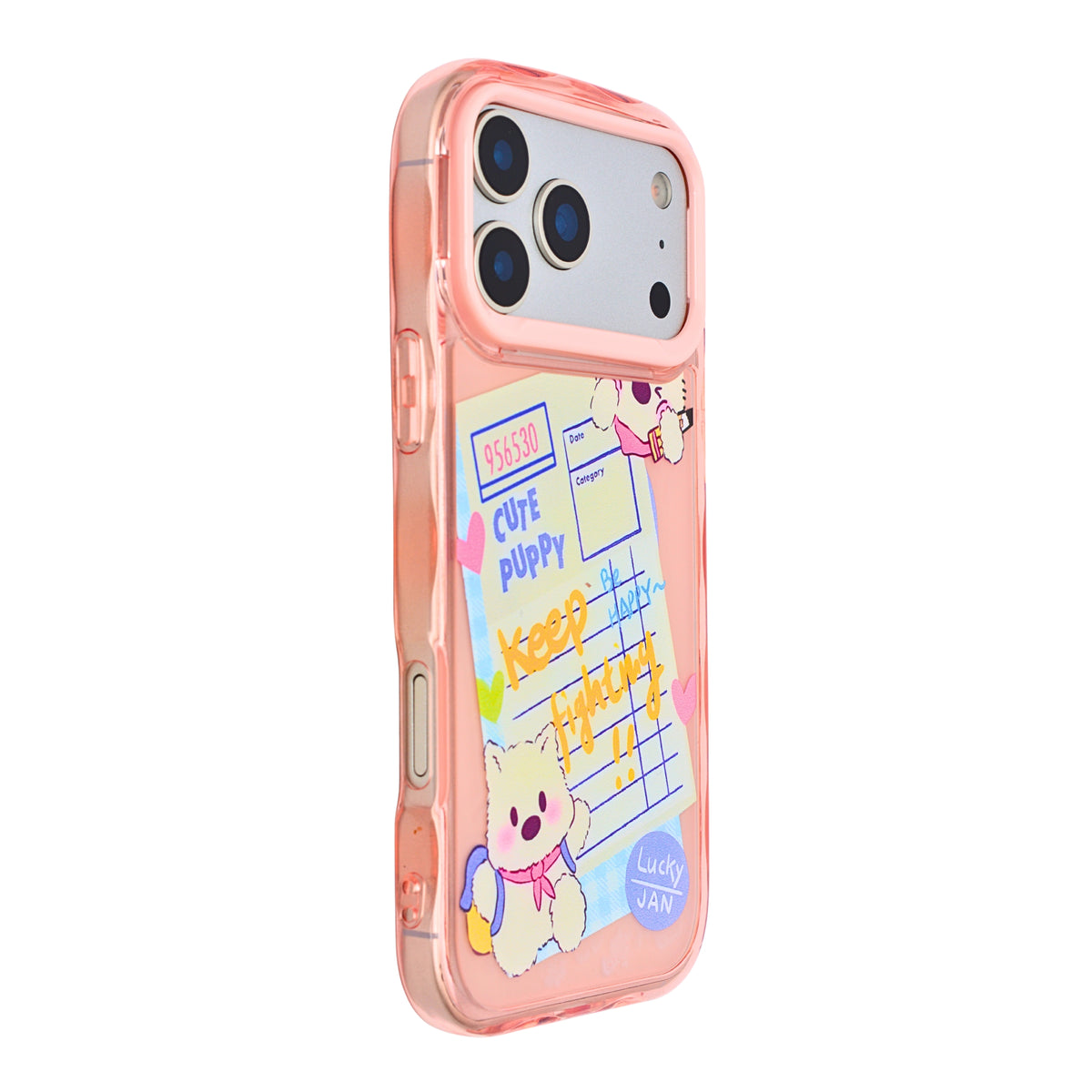 Cute Transparent Wavy Edge Phone Case for iPhone 17 Pro