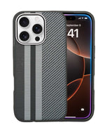 Carbon Fiber Texture Anti-Fall Protective Case for iPhone 16 Pro Max