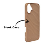 Soft Silicone Wave Texture Phone Case For iPhone 16 Plus