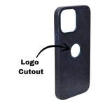 Deecase Premium Leather Finish with Metallic Logo Ring Cutout Phone Case for iPhone 14 Pro