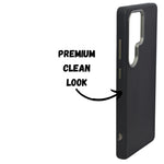 Premium Leather Texture with Metallic Camera Frame Phone Case for Samsung S25 Ultra