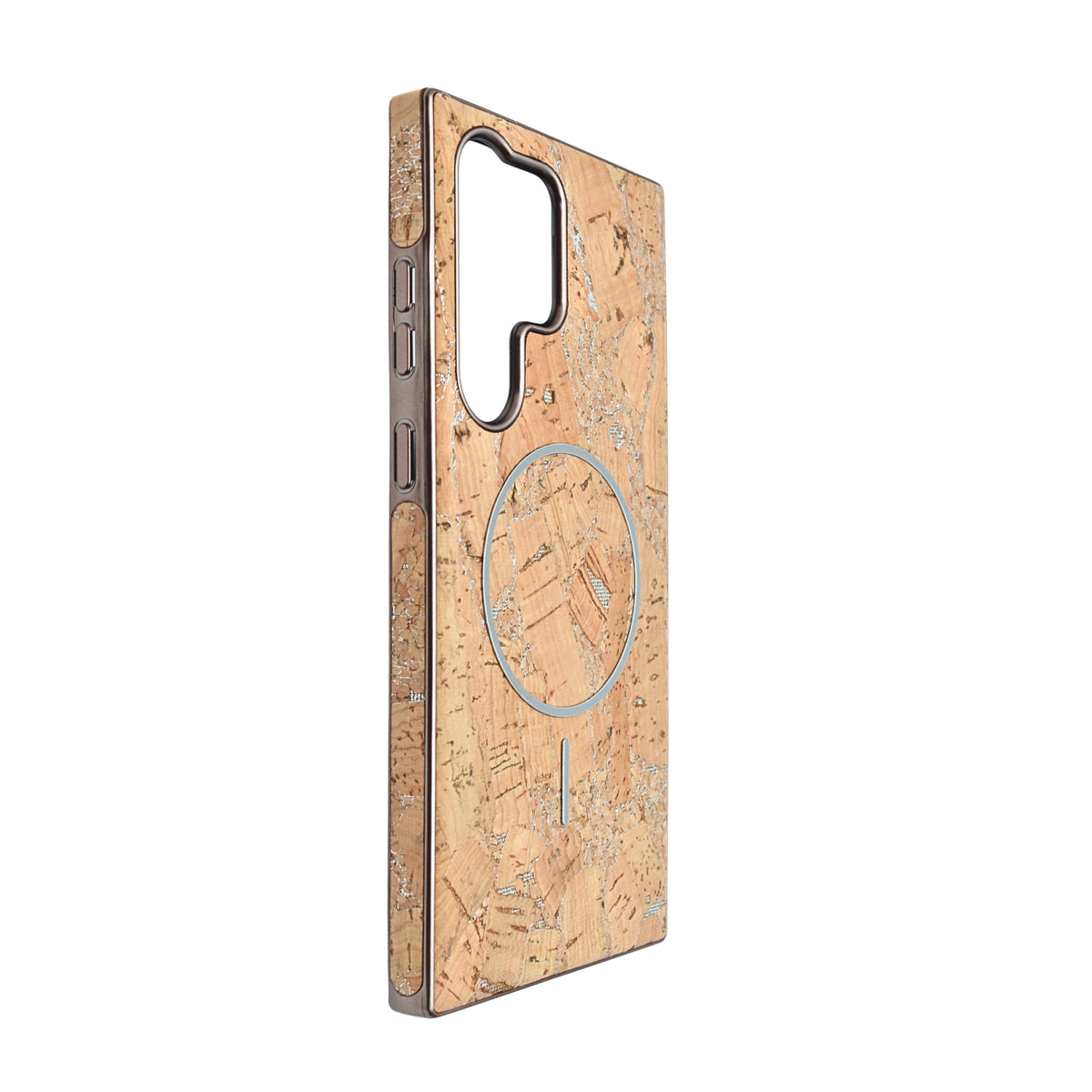 Cork Texture Printed MagSafe Compatible Phone Case for Samsung Galaxy S23 Ultra
