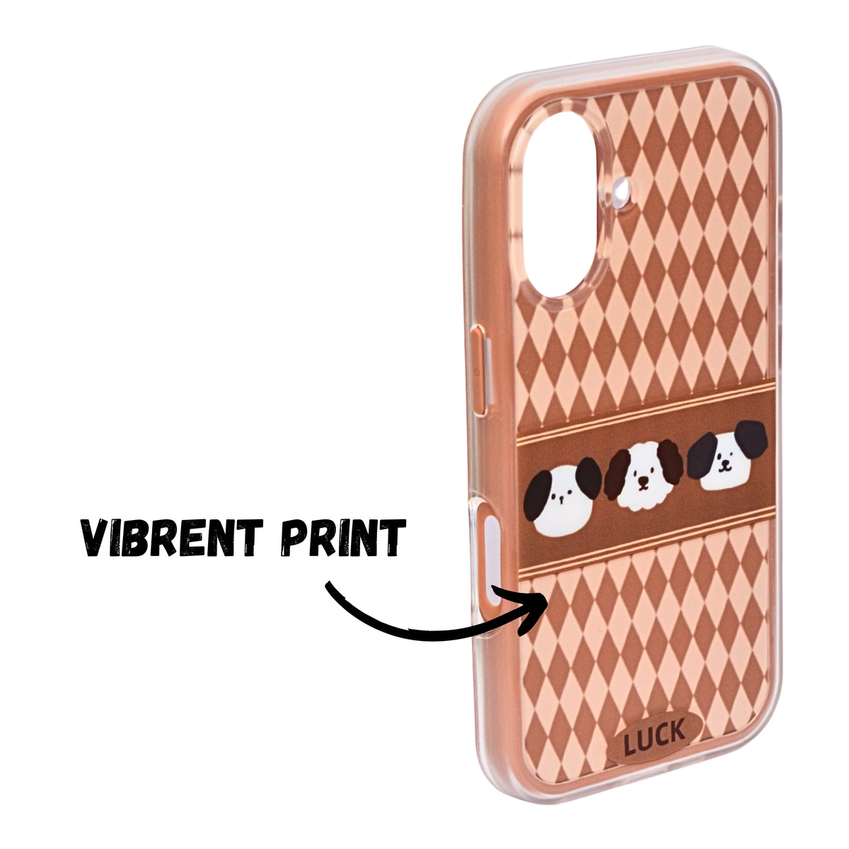 Cute Puppy Pattern Soft Protective Phone Case for iPhone 16