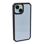 Transparent with Colored Edges Phone Case for iPhone 15