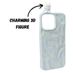 3D Cartoon Character with Polka Dots Soft Phone Case for iPhone 13 Pro