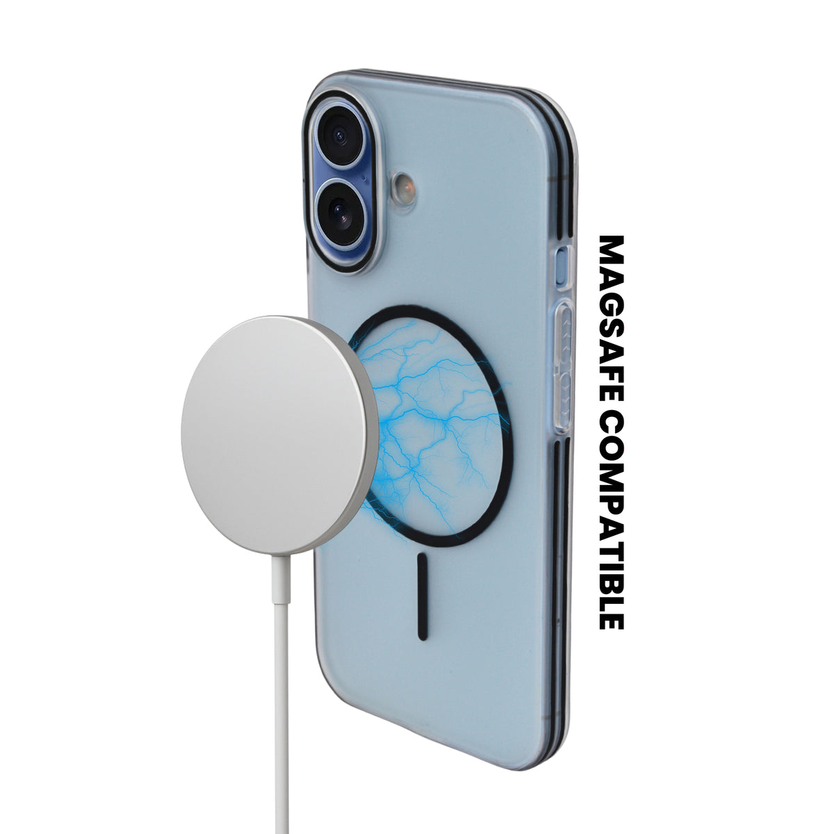 Crystal Clear Shockproof MagSafe Phone Case for iPhone 17